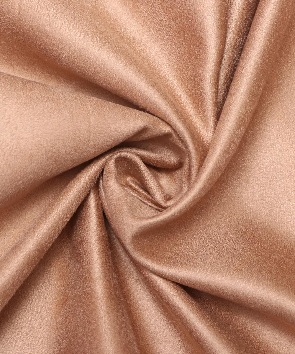 Tan Colour Plain Suede Fabric - Fabric Dekho