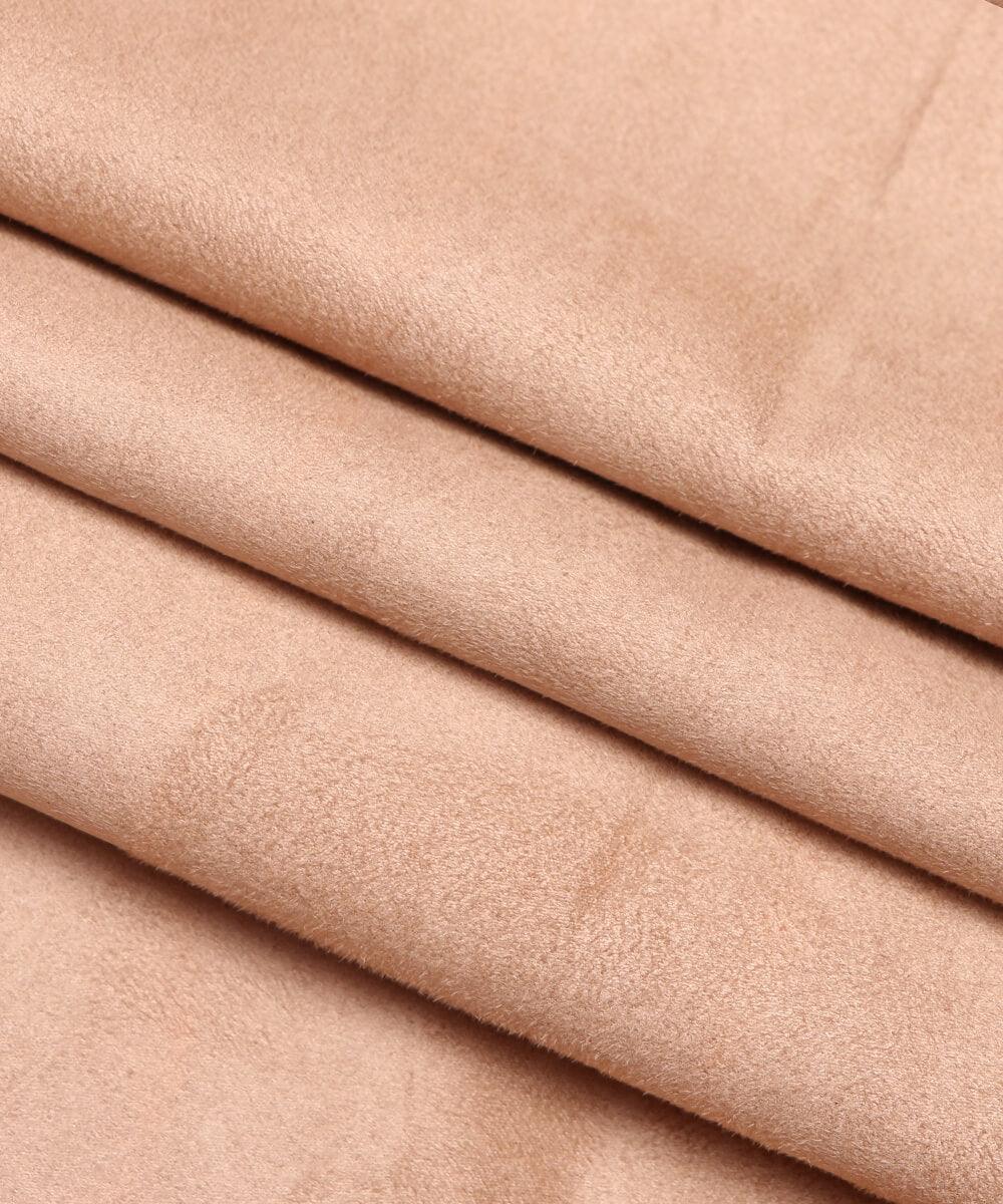Tan Colour Plain Suede Fabric - Fabric Dekho