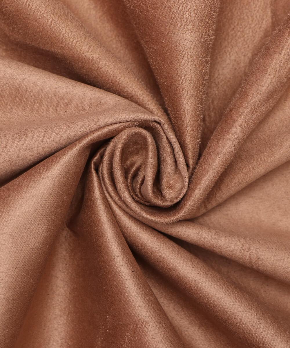 Sand Colour Plain Suede Fabric - Fabric Dekho