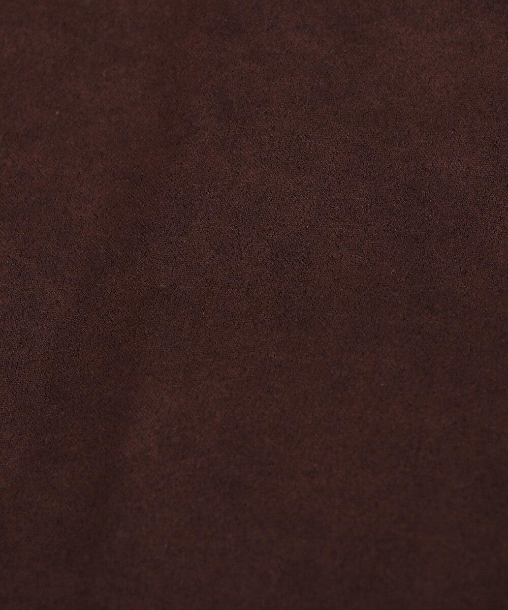 Deep Brown Colour Plain Suede Fabric - Fabric Dekho