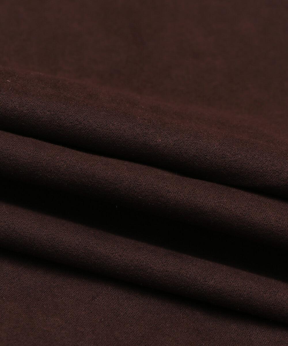 Deep Brown Colour Plain Suede Fabric - Fabric Dekho