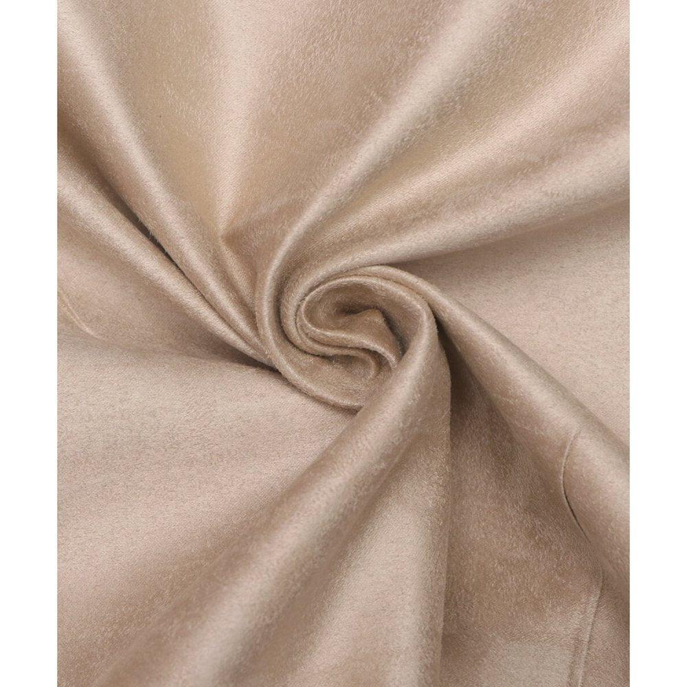 Creamish Colour Plain Suede Fabric - Fabric Dekho