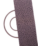 Grey Colour Animal Print Suede Fabric