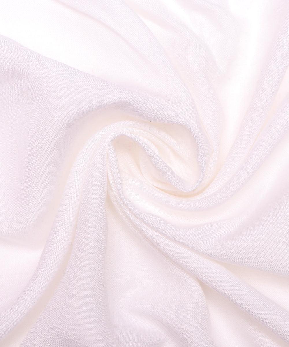 White Colour Plain Rayon Fabric