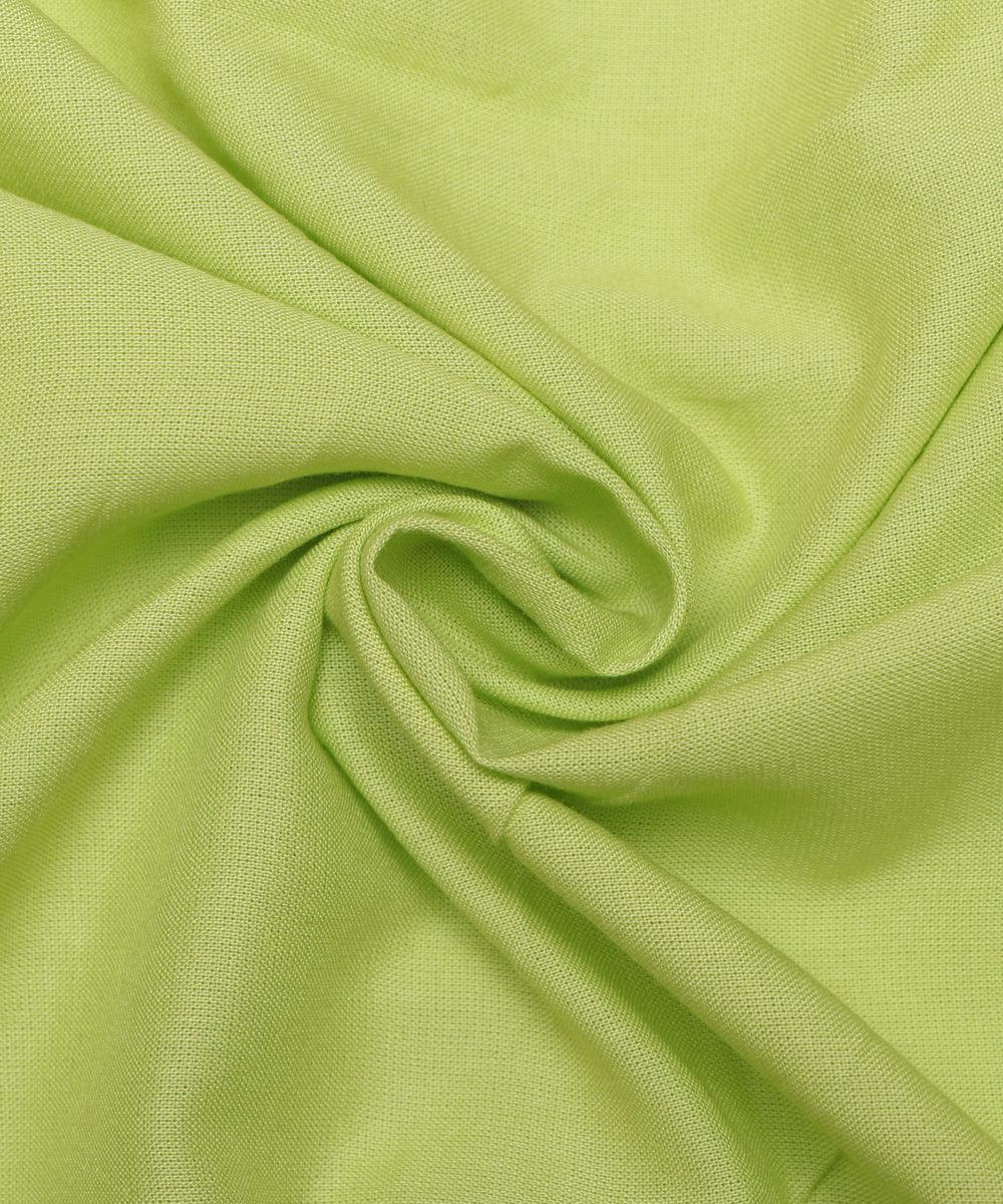 Light Green Colour Plain Rayon Fabric