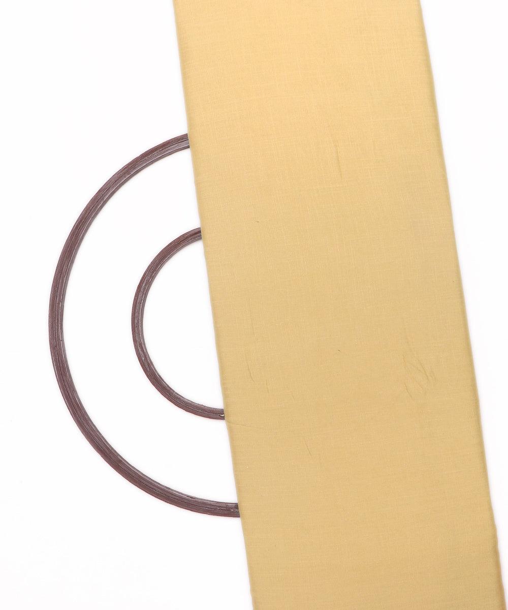 Golden Colour Plain Rayon Fabric