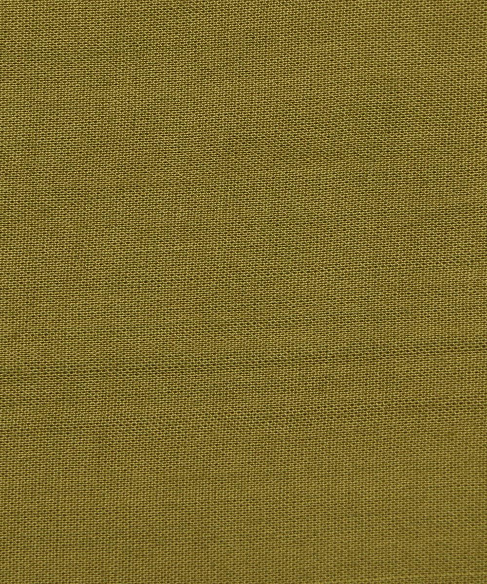 Khaki Green Colour Plain Rayon Fabric