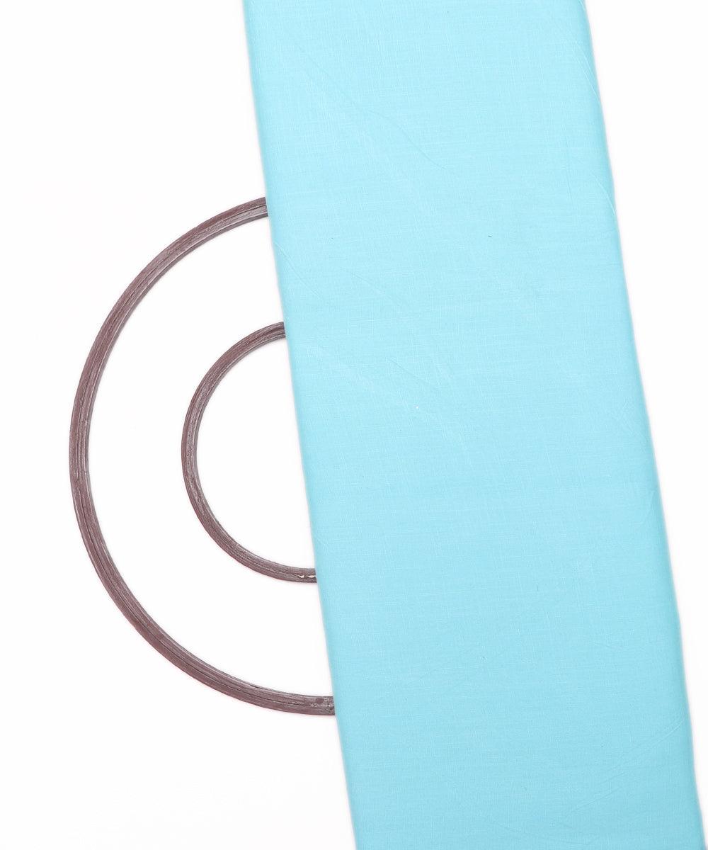 Light Blue Colour Plain Rayon Fabric