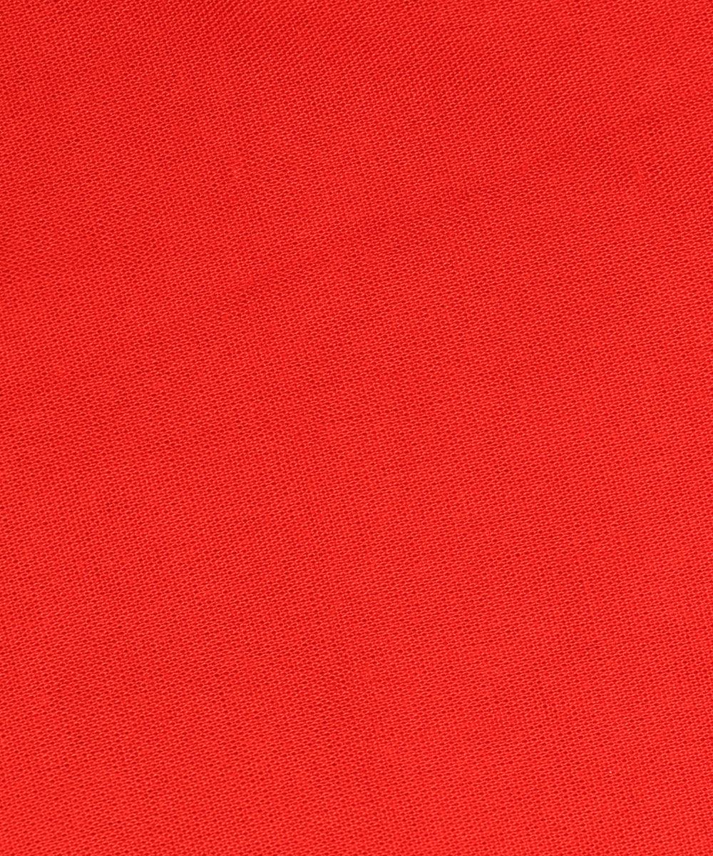 Red Colour Plain Rayon Fabric