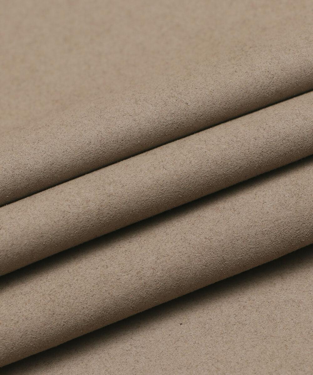 Khaki Grey Colour Plain Suede Fabric - Fabric Dekho