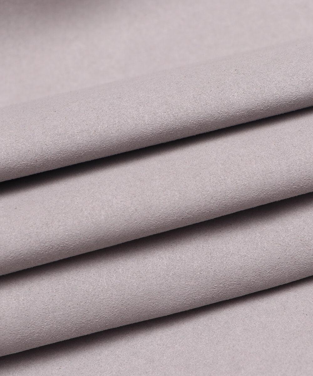 Slate Grey Colour Plain Suede Fabric - Fabric Dekho