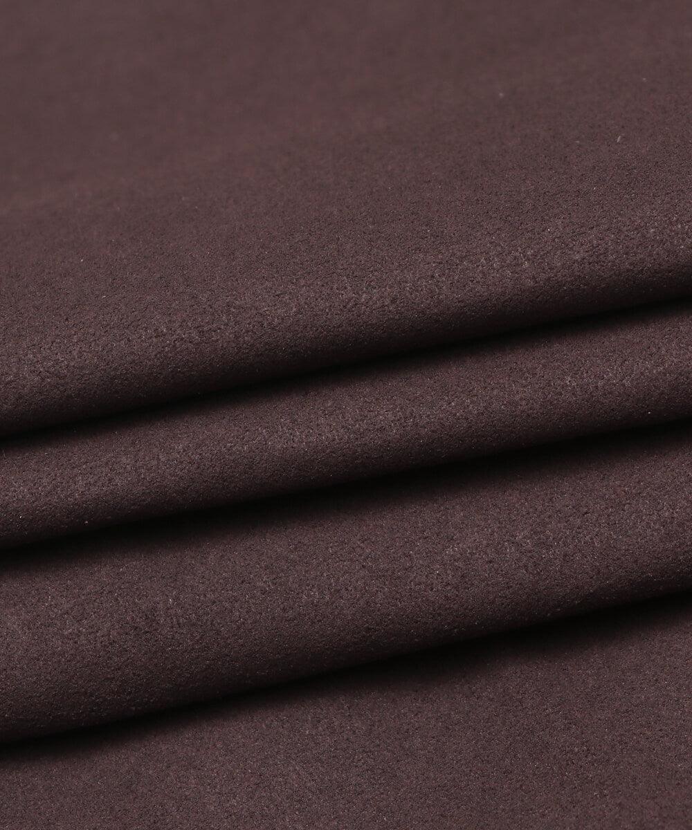 Dark Brown Colour Plain Suede Fabric - Fabric Dekho