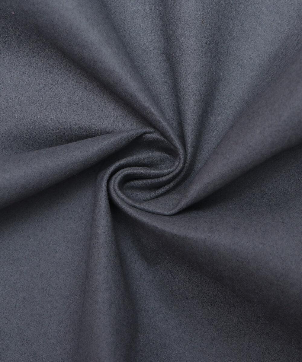 Blue Grey Colour Plain Suede Fabric - Fabric Dekho