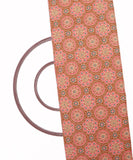 Brown Colour Traditional Print Cotton Fabric