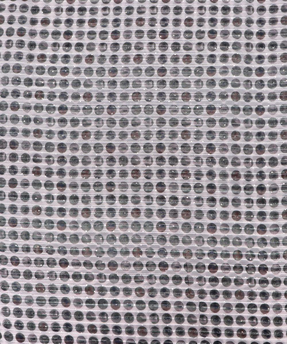 White Colour Digital Print Georgette Sequin Embroidery Fabric