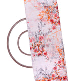 White Colour Floral Print Chiffon Fabric