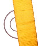 Yellow Colour  Floral Pattern Brocade Silk Fabric