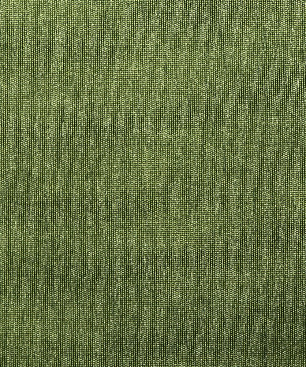 Mehandi Green Colour Plain Dupion Silk Fabric