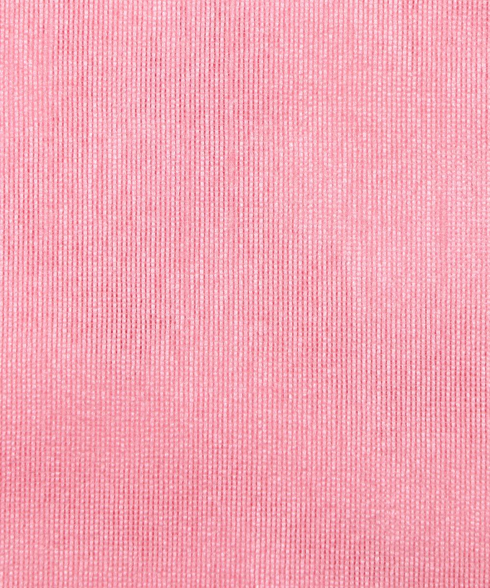 Light Pink Colour Plain Dupion Silk Fabric