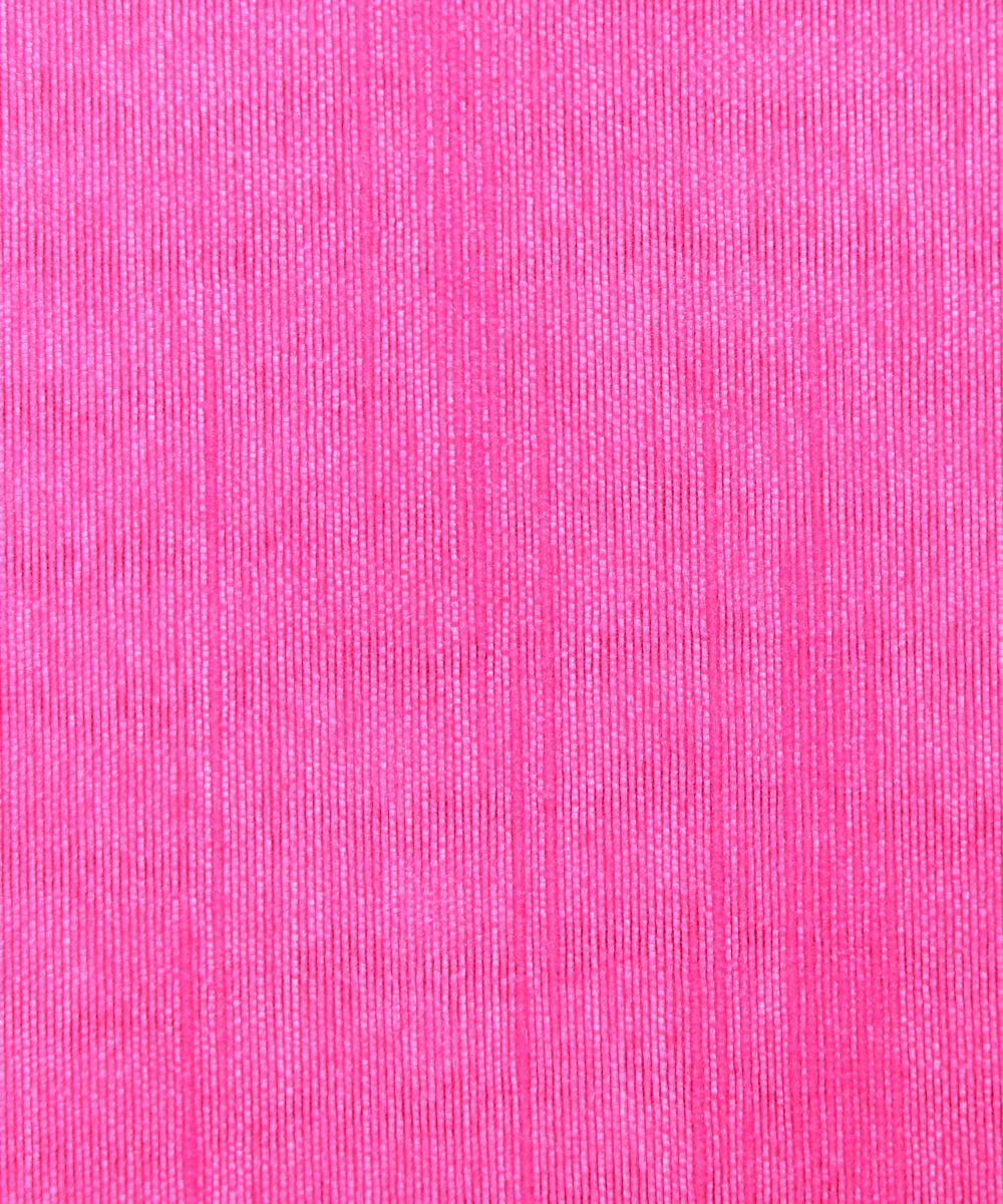 Pink Colour Plain Dupion Silk Fabric