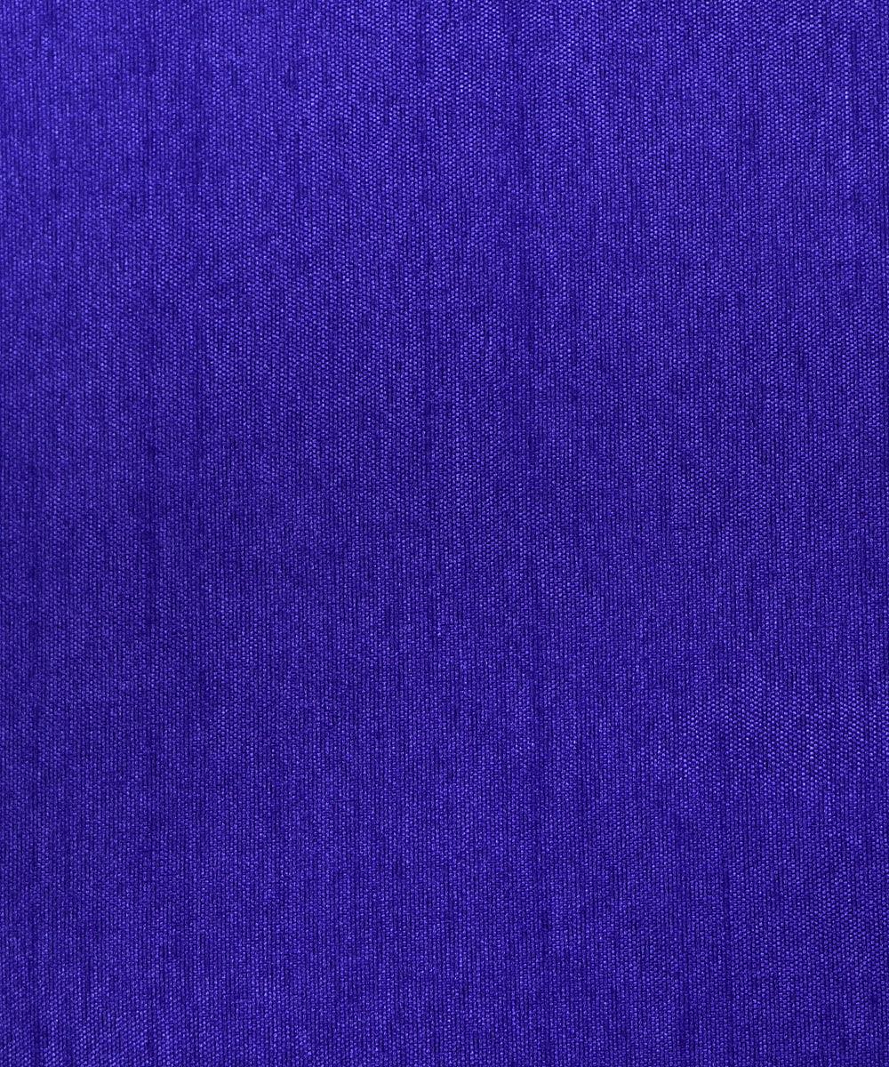 Royal Blue Colour Plain Dupion Silk Fabric