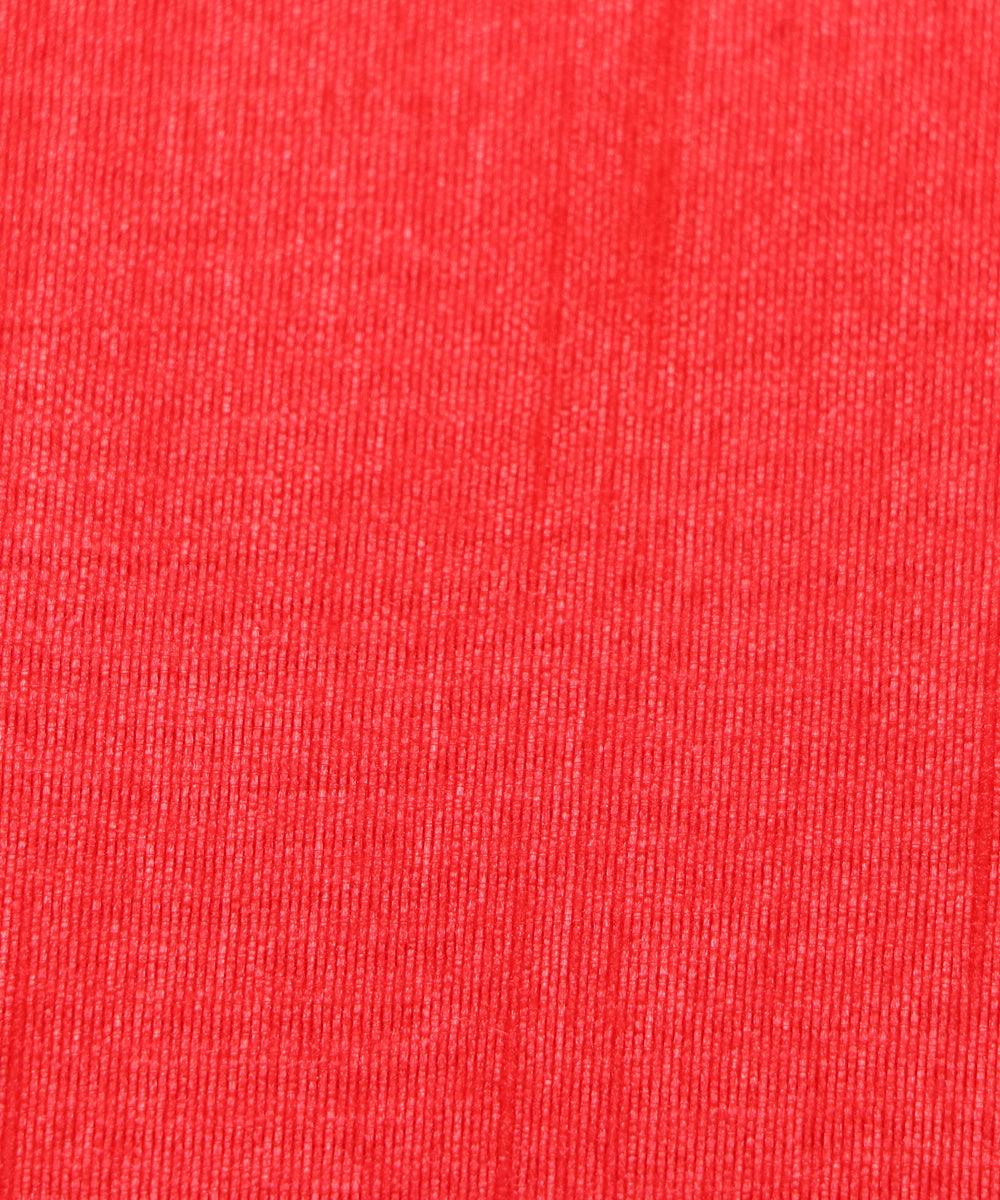 Light Red Colour Plain Dupion Silk Fabric