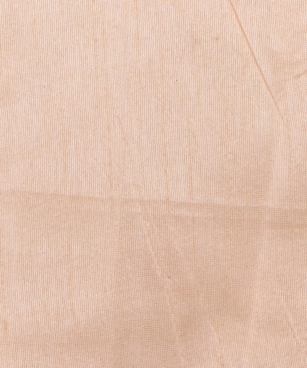 Off White Colour Plain Dupion Silk Fabric