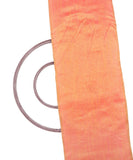 Pink Yellow Two Tone Colour Plain Dupion Silk Fabric
