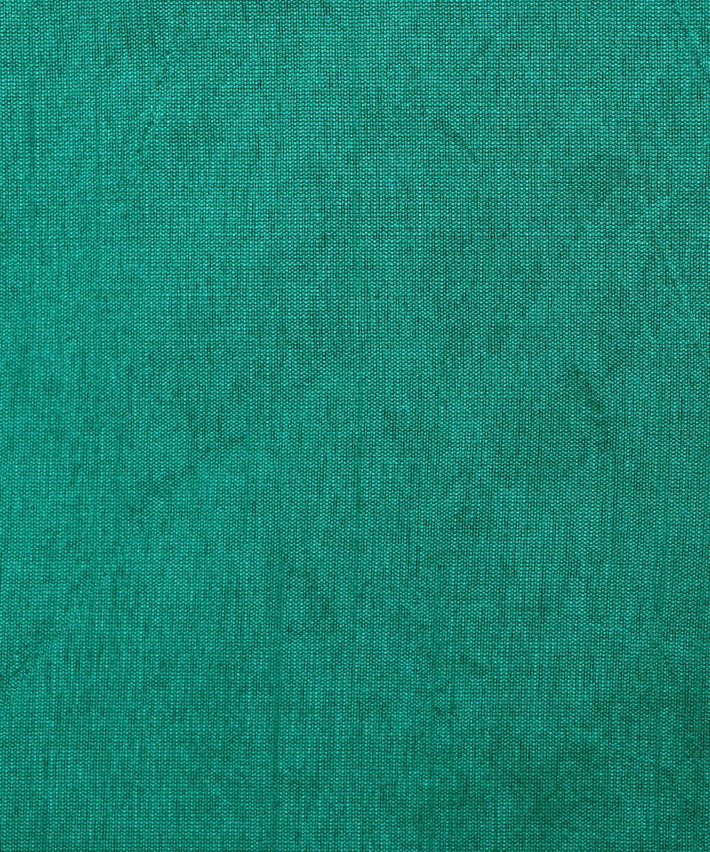 Turquoise Colour Plain Dupion Silk Fabric