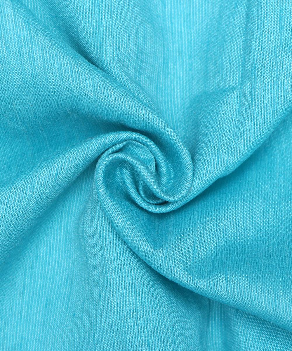 Light Blue Colour Plain Dupion Silk Fabric