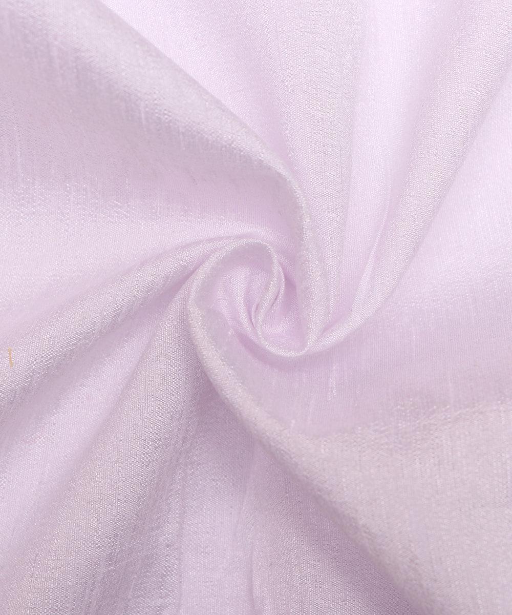 White Colour Plain Dupion Silk Fabric