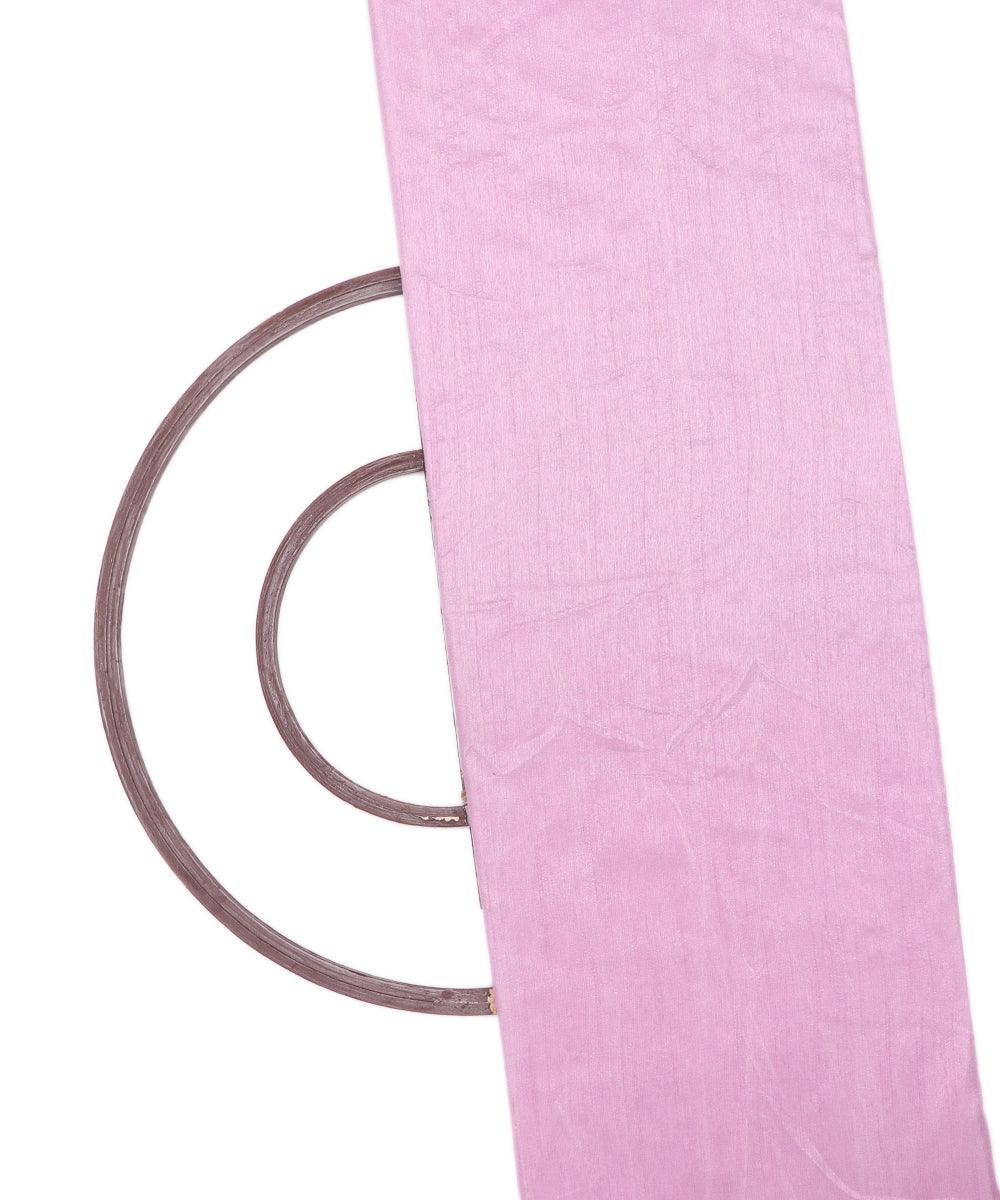 Lavender Colour Plain Dupion Silk Fabric