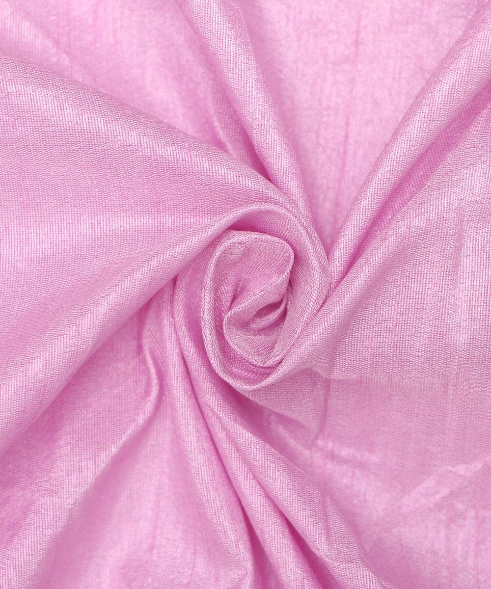 Lavender Colour Plain Dupion Silk Fabric