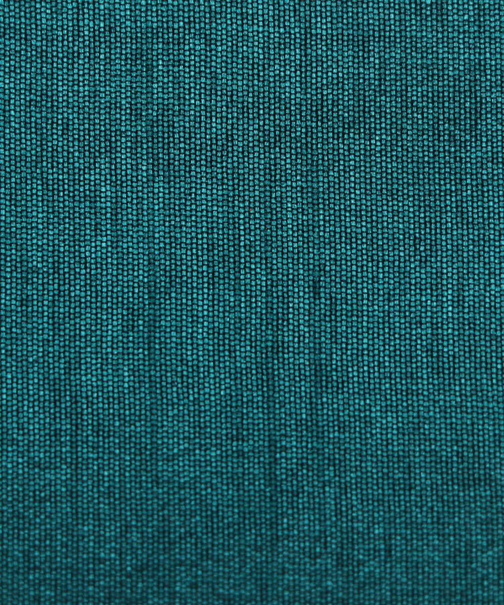 Blue Black Two Tone Colour Plain Dupion Silk Fabric