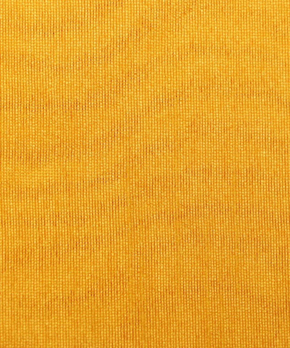Mango Yellow Colour Plain Dupion Silk Fabric