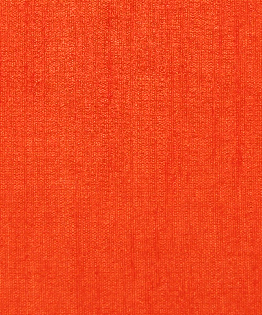 Orange Colour Plain Dupion Silk Fabric