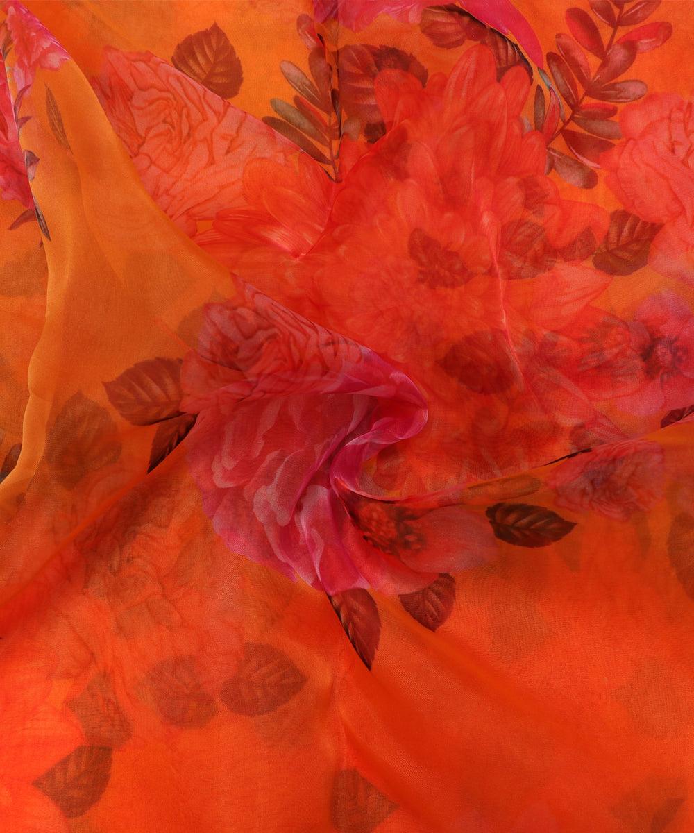 Premium Organza Printed Fabrics Online At Best Price