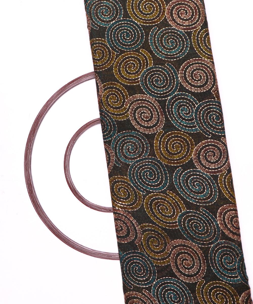 multicolor foil print chiffon fabric