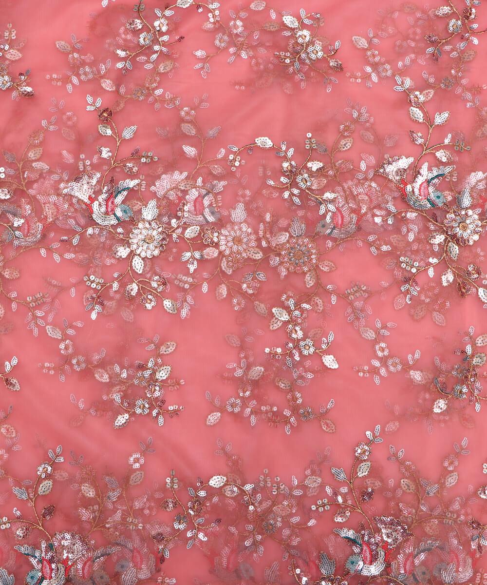 Embroidered Net Fabric Online - Buy Now Fabric Dekho
