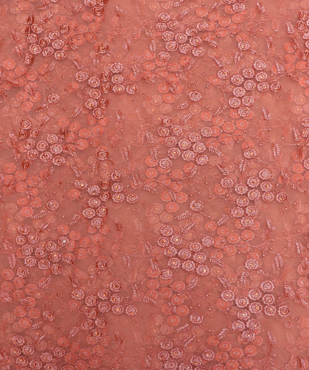 Embroidered Net Fabric Online - Buy Now Fabric Dekho