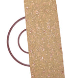 Mustard Colour Floral Net Thread Embroidery Fabric