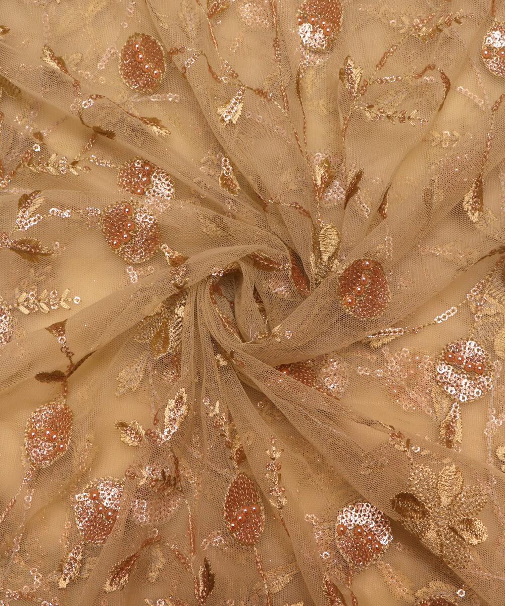 Embroidered Net Fabric Online - Buy Now Fabric Dekho