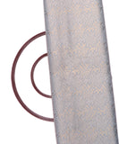 Pastel Grey Color Jaal Pattern Brocade Silk Fabric
