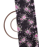 Black Colour Floral Print Digital Georgette Fabric