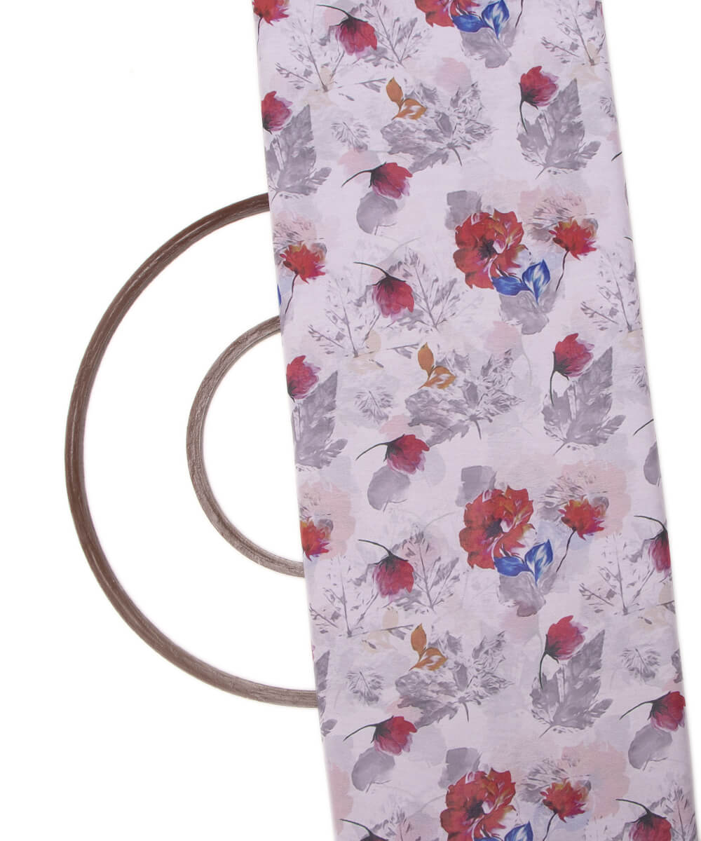 White Digital Georgette Fabric Material Print Online Collection Kurti Material Saree