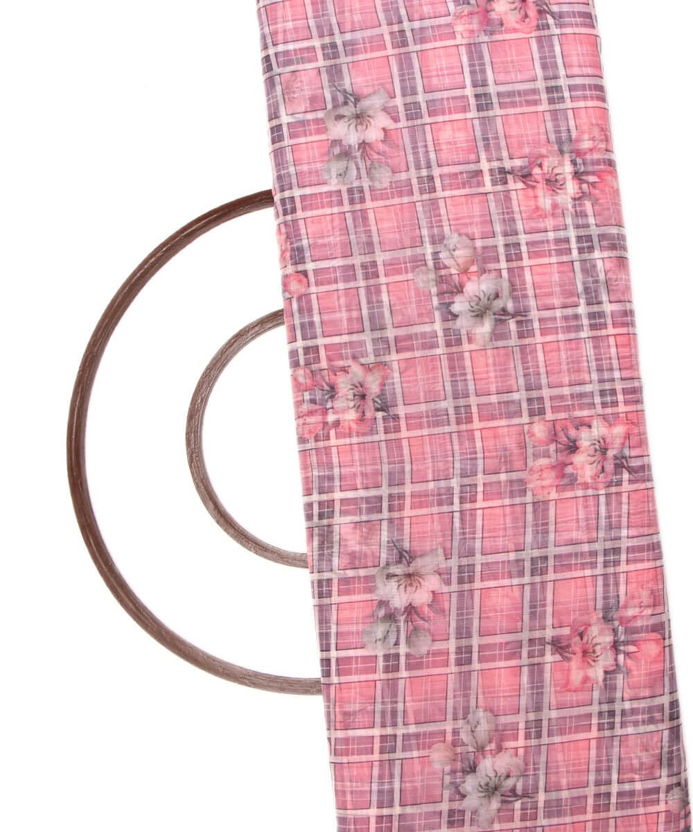 Printed Organza Fabric Online Shopping Material Saree Skirt