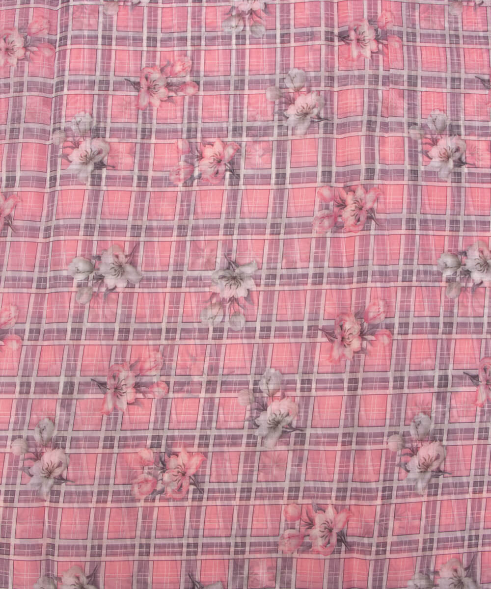 Printed Organza Fabric Online Shopping Material Saree Skirt