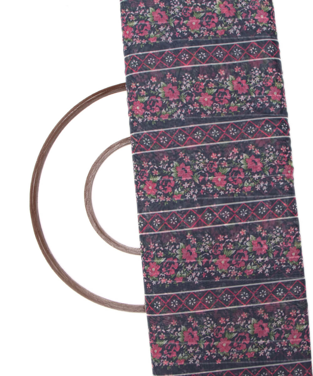 Printed Organza Fabric Online Shopping Material Saree Skirt