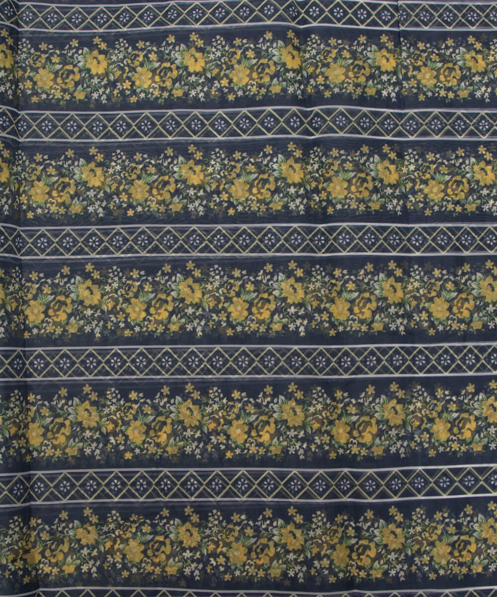 Printed Organza Fabric Online Shopping Material Saree Skirt