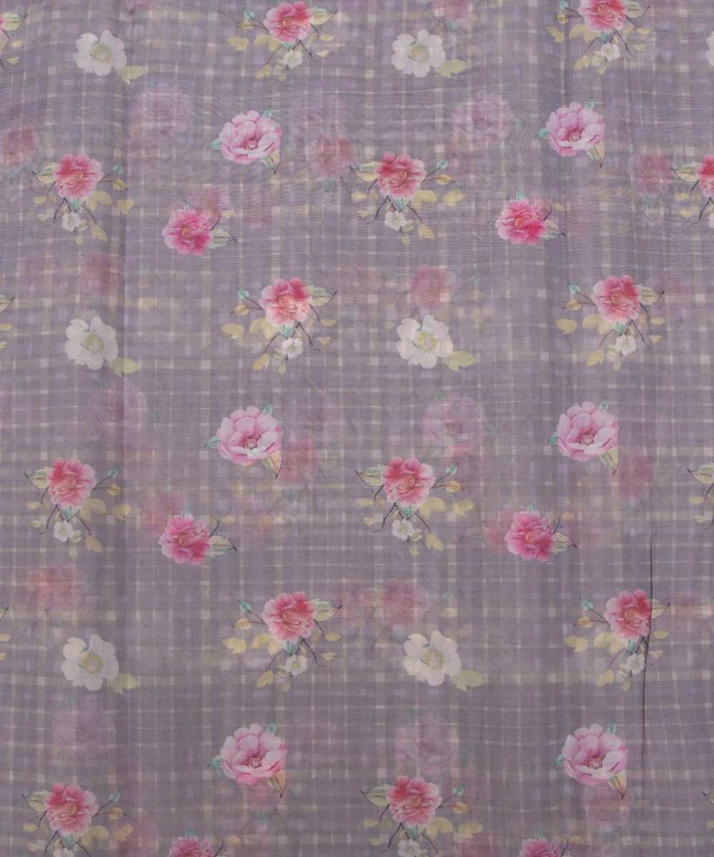 Printed Organza Fabric Online Shopping Material Saree Skirt